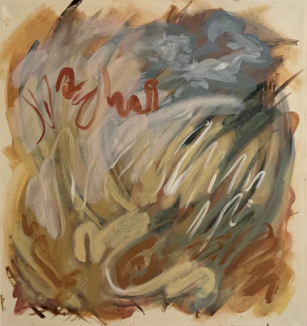 Campo amarillo 2, oil painting by Liz Hester