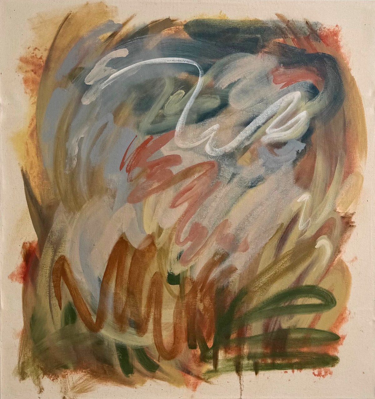 Campo y cielo 1, oil painting by Liz Hester