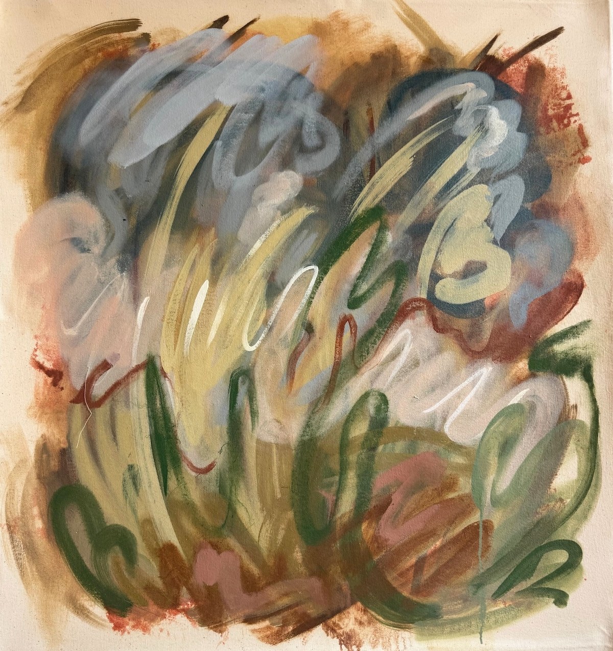 Campo y cielo 2, oil painting by Liz Hester