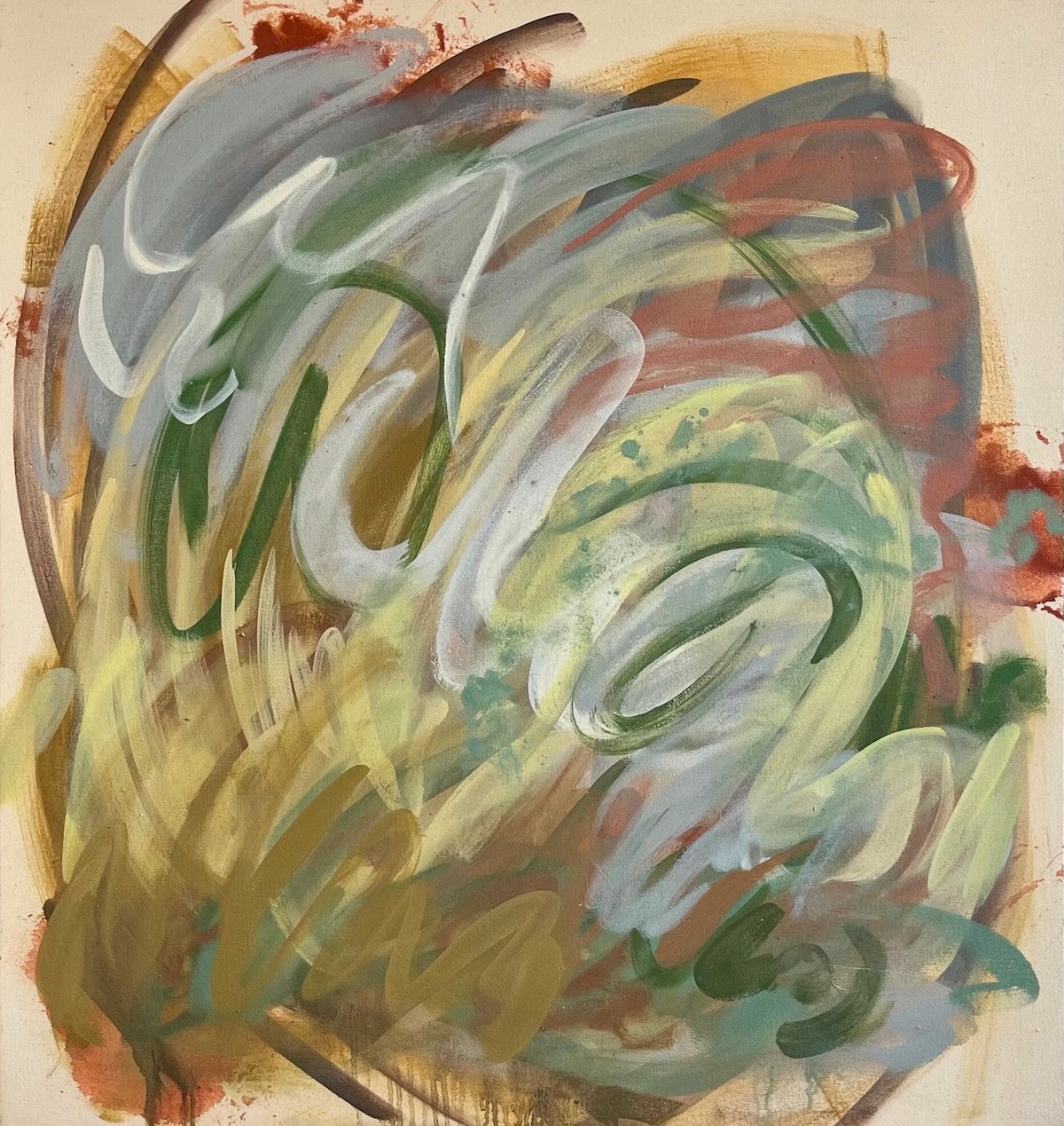 Campo y cielo 3, oil painting by Liz Hester