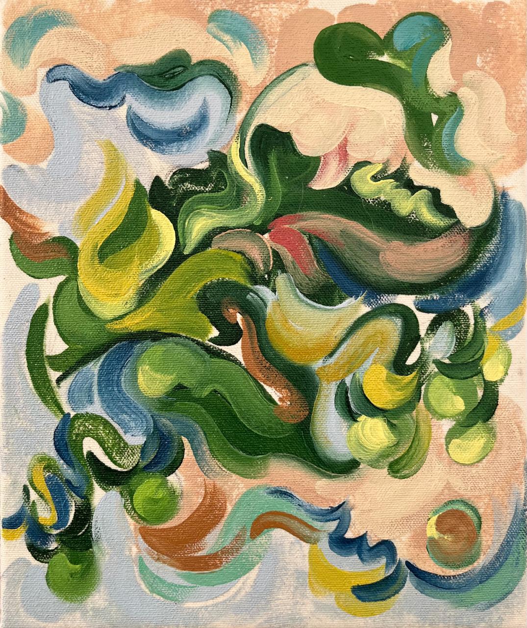 Tomato Plant III, oil painting by Liz Hester